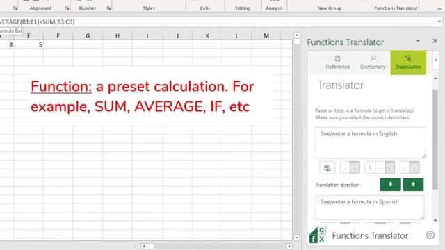 Translate Functions in Excel - Tutorial смотреть онлайн