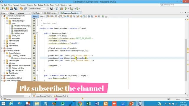#39 Java Swing Tutorial | JSeparator in Java смотреть онлайн