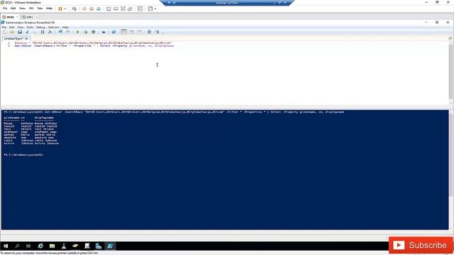 PowerShell - Get all Active Directory Users with Powershell and export to CSV-File смотреть онлайн