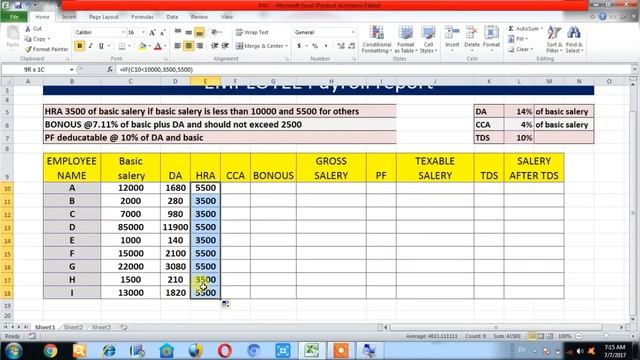 How to Create Salary Sheet | Payroll | Payslip in Excel (Hindi) - Excel मे Salary Sheet कैसे बनाए смотреть онлайн