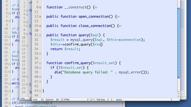 PHP Tutorial Advanced 06 02 Adding queries to the MySQL Database class смотреть онлайн
