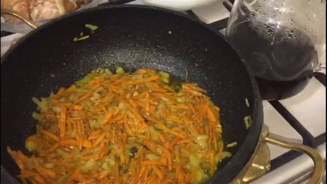 Ужин на ифтар. Вкуснейший плов с курицей.