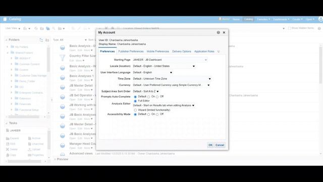 Part 3 - How to set Preferences in OTBI - Oracle Transactional Business Intelligence (OTBI) смотреть онлайн