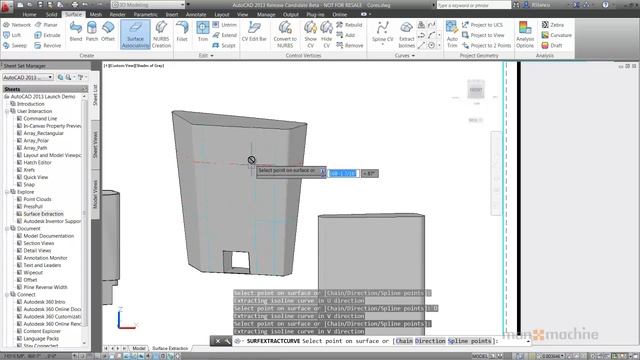 AutoCAD 2013 - Extract Isolines смотреть онлайн