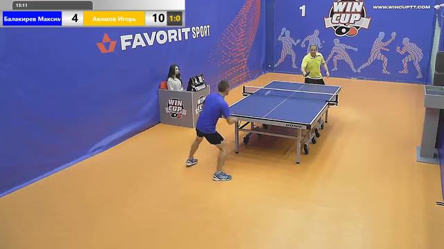 Балакирев Максим 1-3 Акимов Игорь Турнир WIN CUP 06.11.2019 Эфир Прямой смотреть онлайн