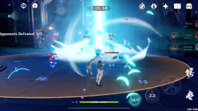 Genshin Impact Domain test using Iphone Xr mid quality graphic 60fps смотреть онлайн