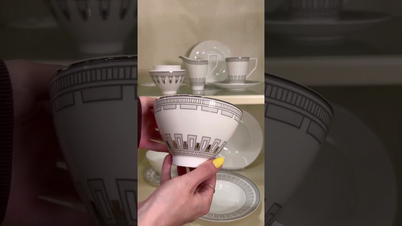 La Classica Contura - костяной фарфор премиум-класса и декор, выполненный из настоящей платины. смотреть онлайн