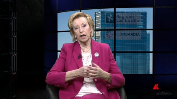 Elezioni Lombardia 2023: Letizia Moratti risponde alla domanda del presidente di Assolombarda