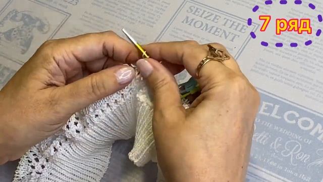 Вяжу ажурное платье с открытыми плечами/МК по вязанию узора смотреть онлайн