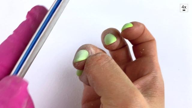 Milky ombre with neon green | Trying out a popular nail design on my nails смотреть онлайн