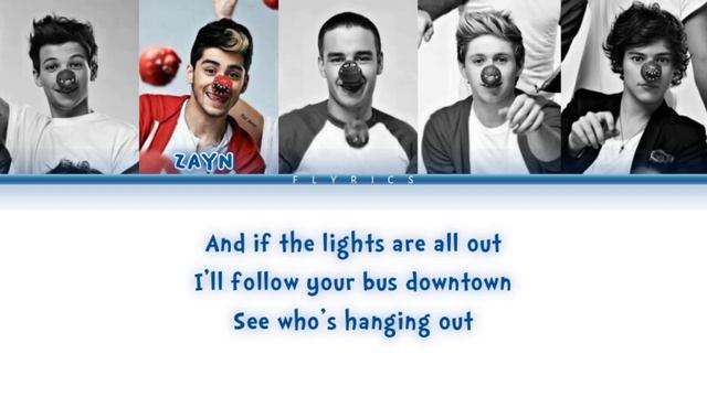 One Direction - One Way Or Another (Teenage Kicks) (Color Coded Lyrics)