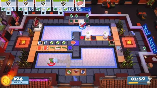 Overcooked 2 4-5 4 star (2 player co-op) смотреть онлайн