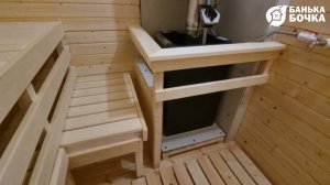 Ограждение вокруг печи в бане бочке,  доп. опция