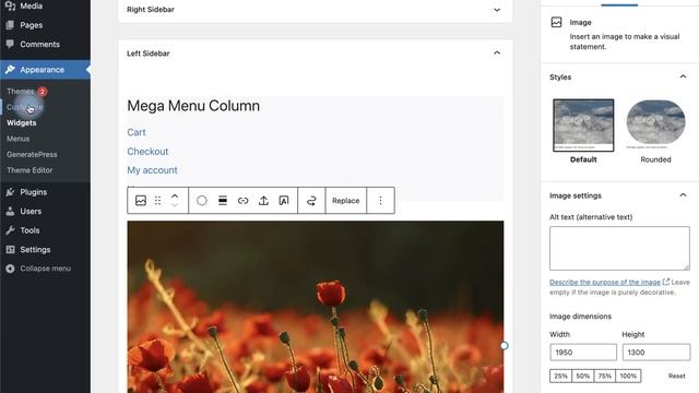 WordPress Sidebar Menu Items Plugin Demo смотреть онлайн