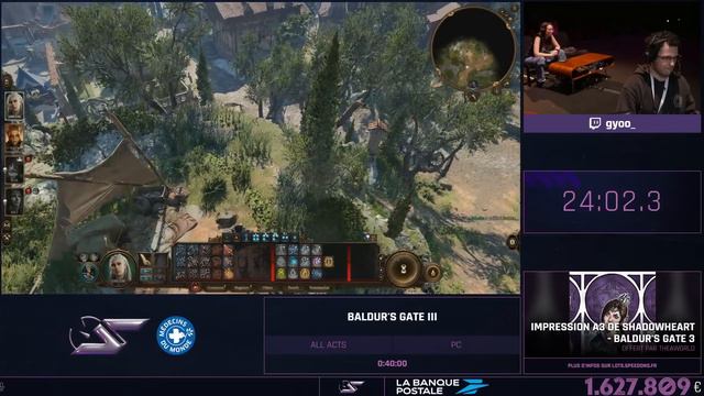 Baldur's Gate 3 en All Acts par Gyoo en 37:13.2 | SPEEDONS 2024 смотреть онлайн