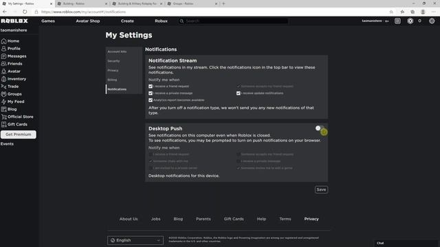 How To Disable Notifications In Roblox смотреть онлайн