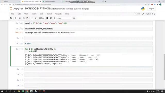 Find (Veri Bulma) Sorgusu- Python MongoDB Dersleri смотреть онлайн