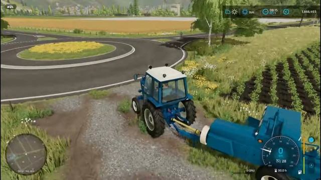 FS22 Old Mods/ Old Simpa square baler and Ford 2000 tractor смотреть онлайн