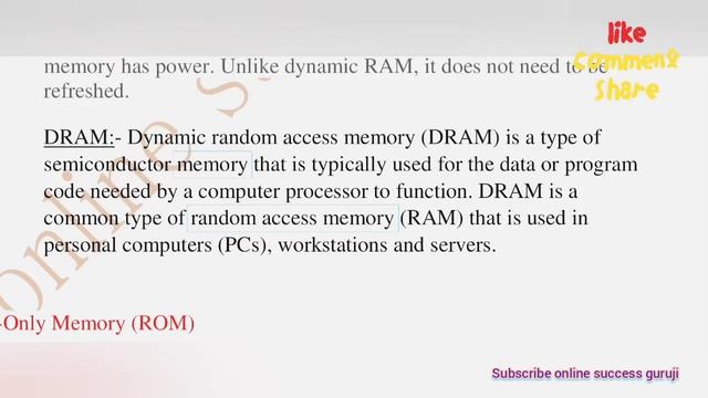 RAM and ROM, it's types SRAM,DRAM,PROM,EPROM,EEPROM explanation Computer memory Primary Secondary смотреть онлайн