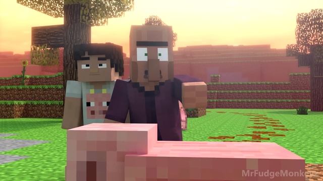 Annoying Villagers 21 - Minecraft Animation смотреть онлайн