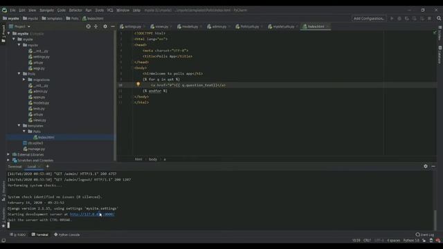 Polls App Django Project смотреть онлайн