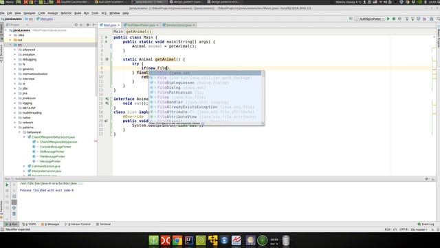 Урок Java 292: Patterns 25: Null Object смотреть онлайн