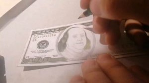 Нарисовал купюру 100$ ДОЛЛАРОВ!