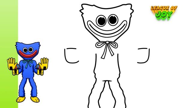 How to DRAW HUGGY WUGGY PLAYER - Project: Playtime смотреть онлайн