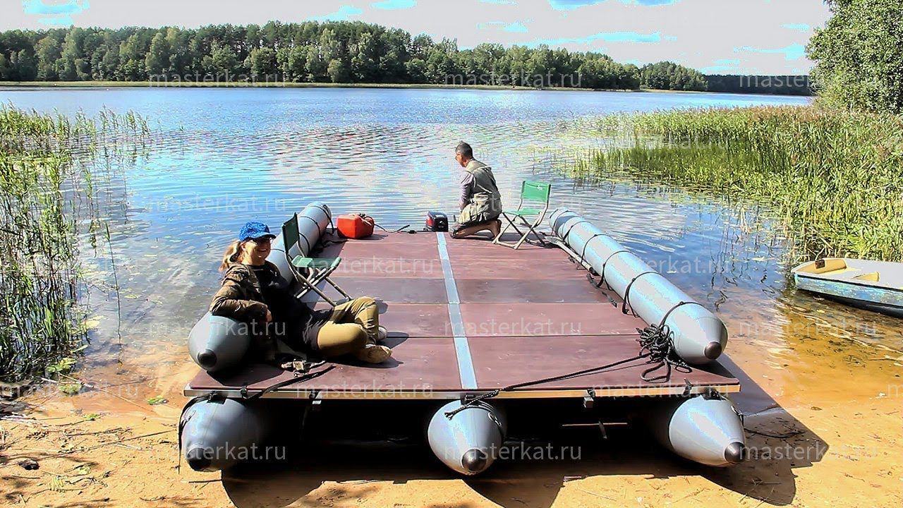 Большой надувной тримаран Мастеркат Т60-60-300. Сборка. смотреть онлайн