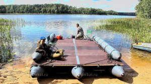 Большой надувной тримаран Мастеркат Т60-60-300. Сборка.