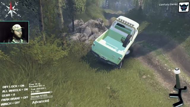 Spintires Stetson's 66 Econoline On Just Trailing Map смотреть онлайн