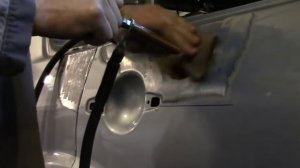 Усадка металла электродом. Работа споттером Пилот-МТ.