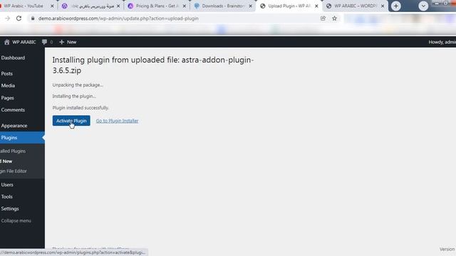 تفعيل قالب ووردبريس استرا برو astra pro wordpress theme смотреть онлайн