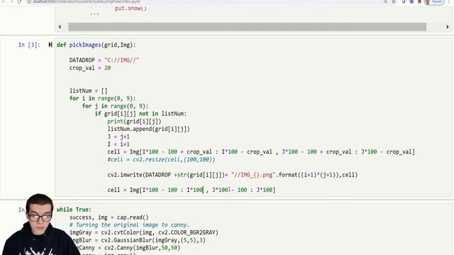 How to save images in your computer with Opencv python || Sudoku project смотреть онлайн