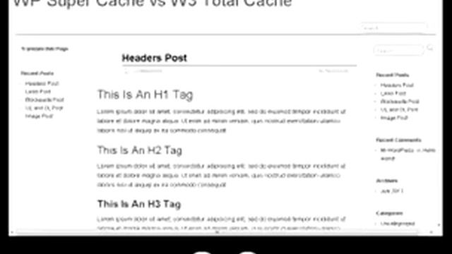 WP Super Cache vs W3 Total Cache - Loaded with WP Super Cache - 6/8 смотреть онлайн