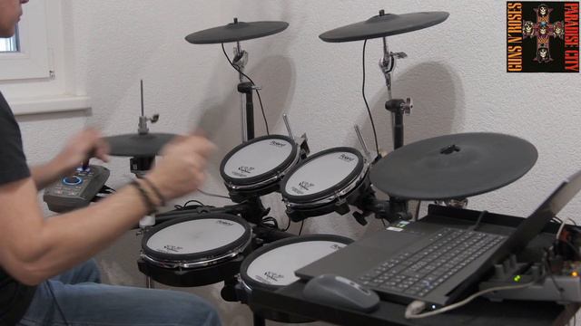 24# Gun's n Roses Paradise City Drum cover смотреть онлайн