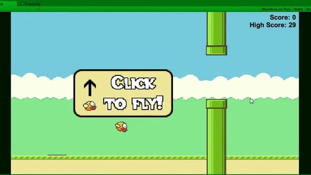 "Clony" Bird, a Flappy Bird clone made in Unity смотреть онлайн