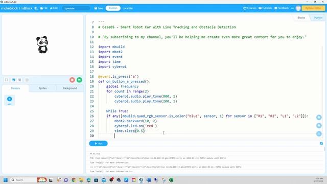 MBot2 Python Lessons: Autonomous Line Follower Robot with Real-Time Obstacle Detection - Case05 смотреть онлайн