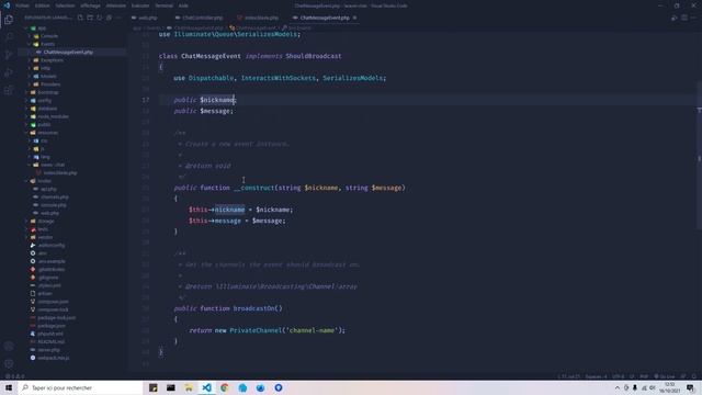 Créer un Chat en temps réel avec Laravel ! смотреть онлайн