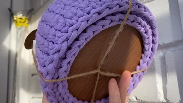 Обзор пряжи Бисквит «Лаванда» и донышко круг 15 см смотреть онлайн