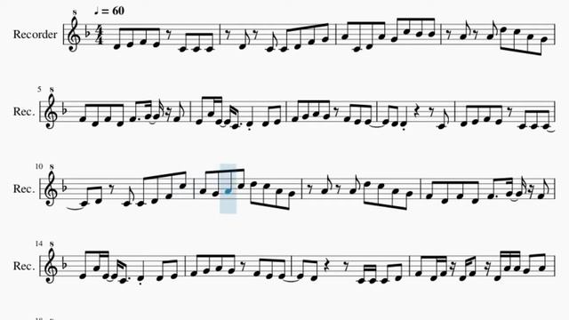 SUPER EASY Recorder Sheet Music: How to play Racing into the Night by YOASOBI смотреть онлайн