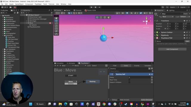 Unity VR Rhythm Game - Generate Objects Move Toward Player смотреть онлайн