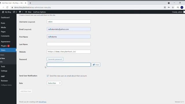 Add New users For your Wordpress Site смотреть онлайн