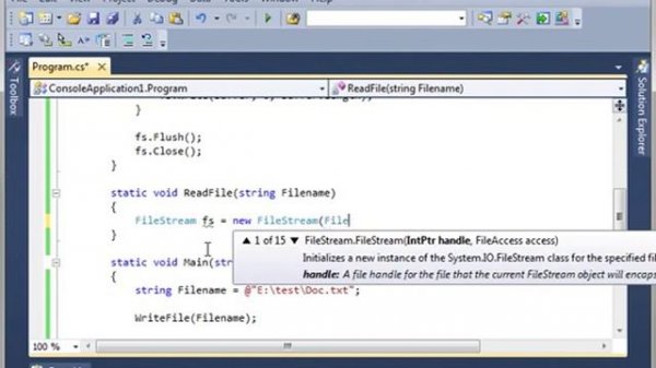 file stream c# - stream writer and stream reader in c# file read wirte operations