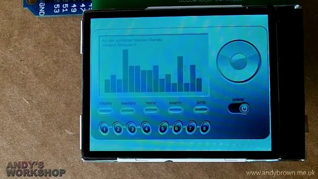 Arduino TFT xmem graphics library media player demo смотреть онлайн