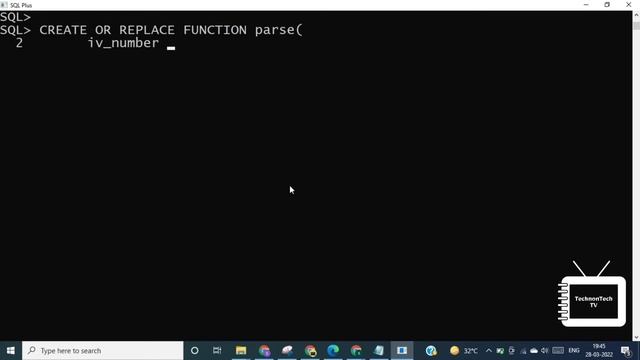 Functions in PL/SQL With Practical Example | PL/SQL Tutorial | TechnonTechTV смотреть онлайн