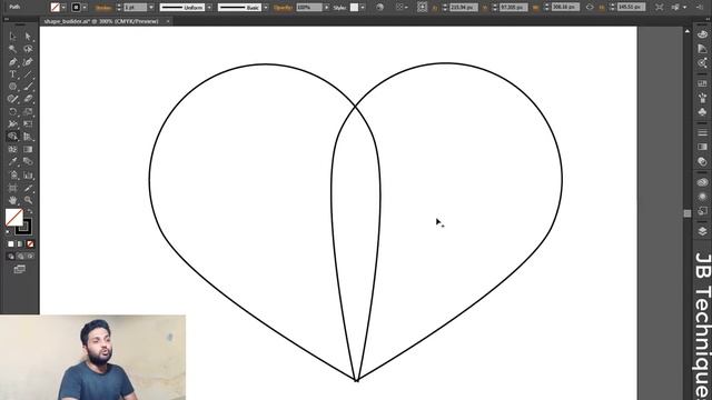 The Shape Builder Tool in Adobe Illustrator - JB Techniques - (Pathfinder vs shape builder) Urdu смотреть онлайн