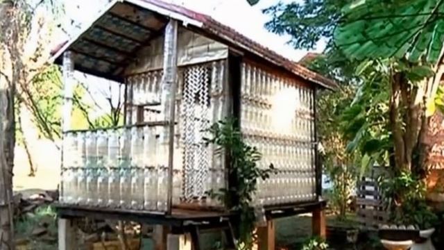 Поделки из пластиковых бутылок своими руками - дома и домики для детей и дачи смотреть онлайн