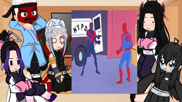 Hashira's React To Spider-Man 2099 |•| Gacha React смотреть онлайн