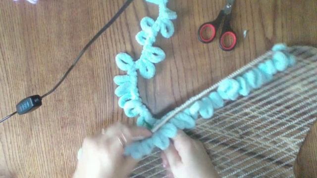 Коврик из Alize Puffy #вязание #alizepuffy